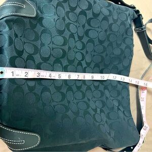 Coach Black signature jacquard canvas bag